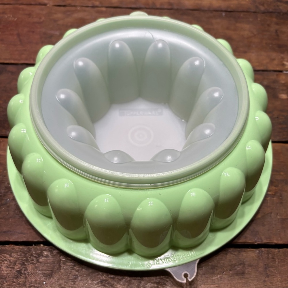 Green Tupperware Jello Mold